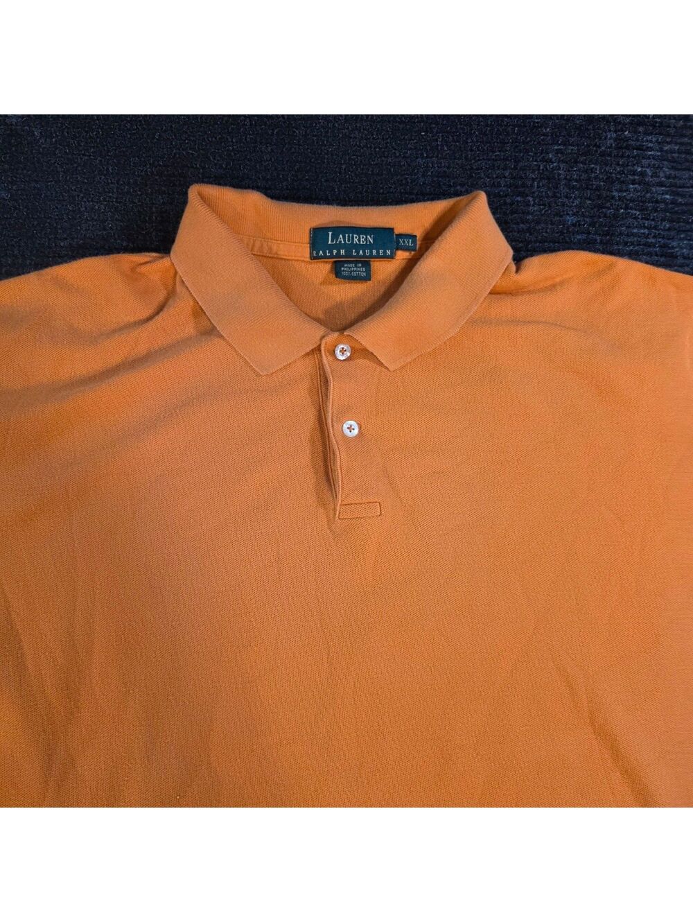 Lauren Ralph Lauren Orange Polo Shirt XXL 100% Cotton